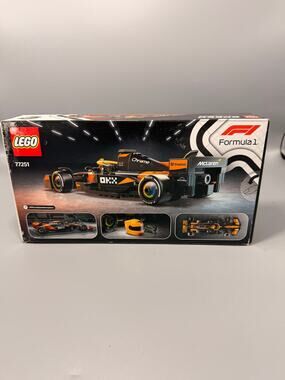 LEGO Speed Champions McLaren Formula 1 Team MCL38 Race Car 77251 Sealed Damage